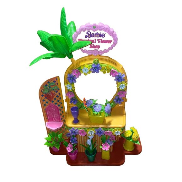 Mattel Toys Vintage Barbie 991 Hawaii Tropical Flower Shop Playset